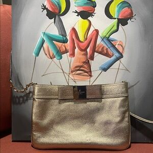 Kate Spade Metallic Gold Clutch